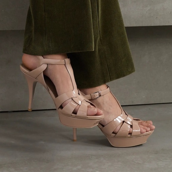 Saint Laurent Tribute Platform Sandals - Picture 1 of 12